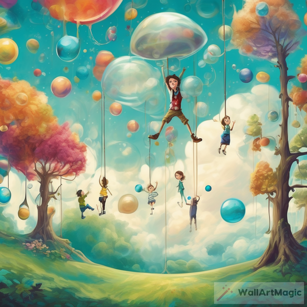 Enchanting Upside-Down World: Where Everything Floats Towards the Sky