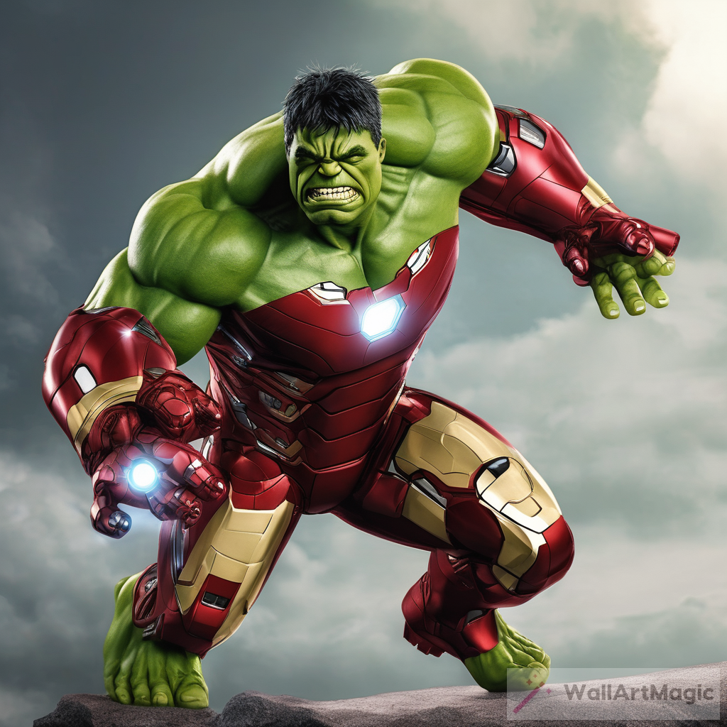 Hulk Wearing Ironman Suit: A Fusion of Unparalleled Power