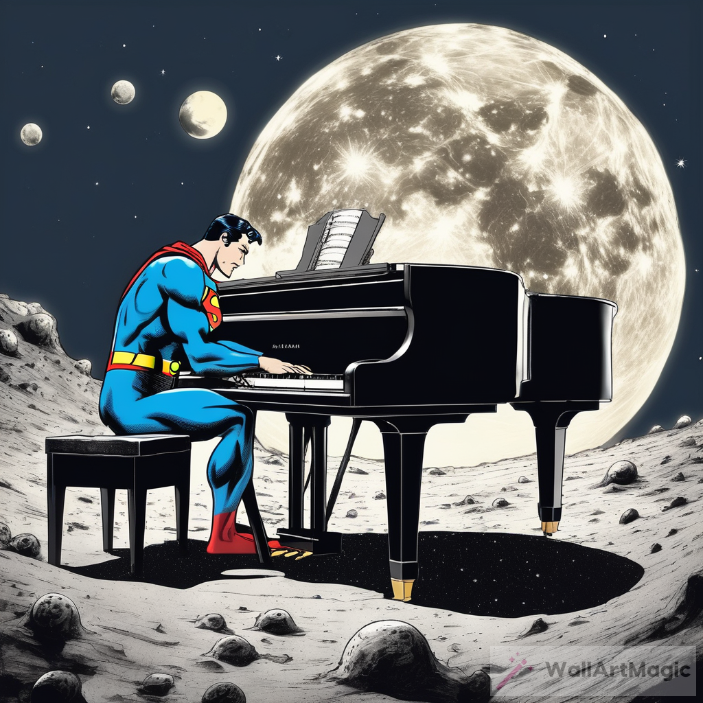 Superman's Serenade: Piano Performance on the Moon