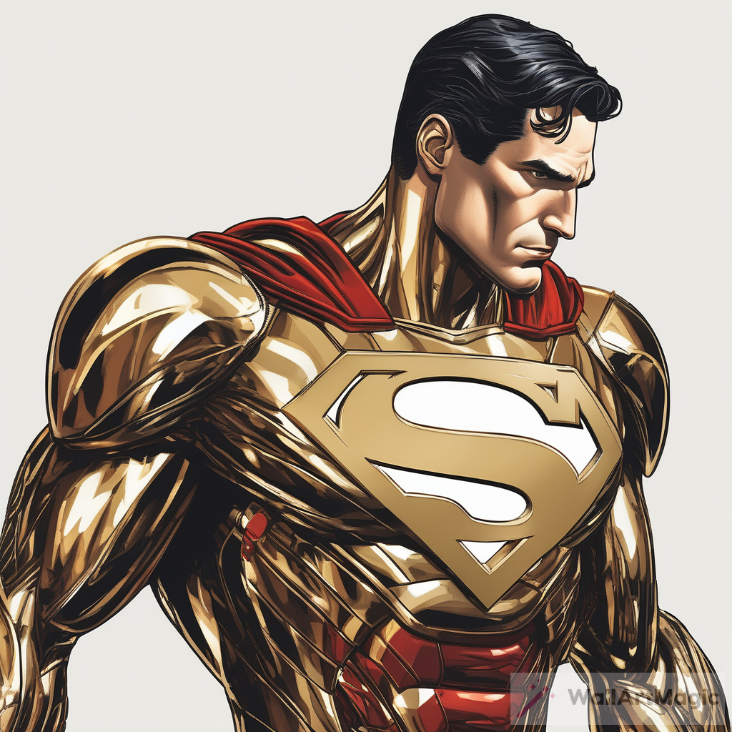 Superman Wearing Ironman Suit: Uniting Strength and Tech