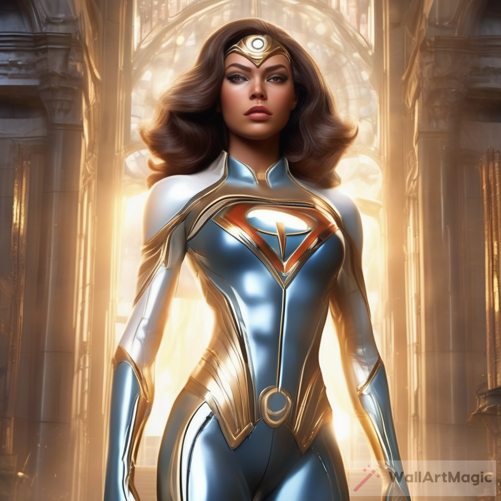 Awe-Inspiring Beauty and Unparalleled Strength: Meet the Flawless Ultra-Realistic Girl Superhero