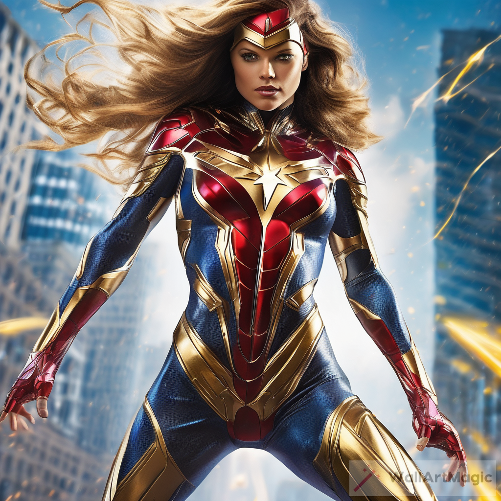 Cosmic Fusion: Unleash the Power of an Ultra-Realistic Female Superhero