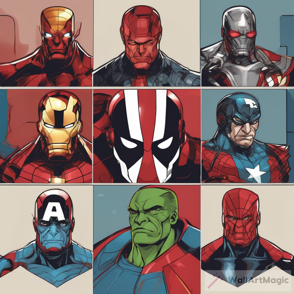 Marvel Design in Boss Logic Style | Captivating Character Posters and Mind-Bending Mashups