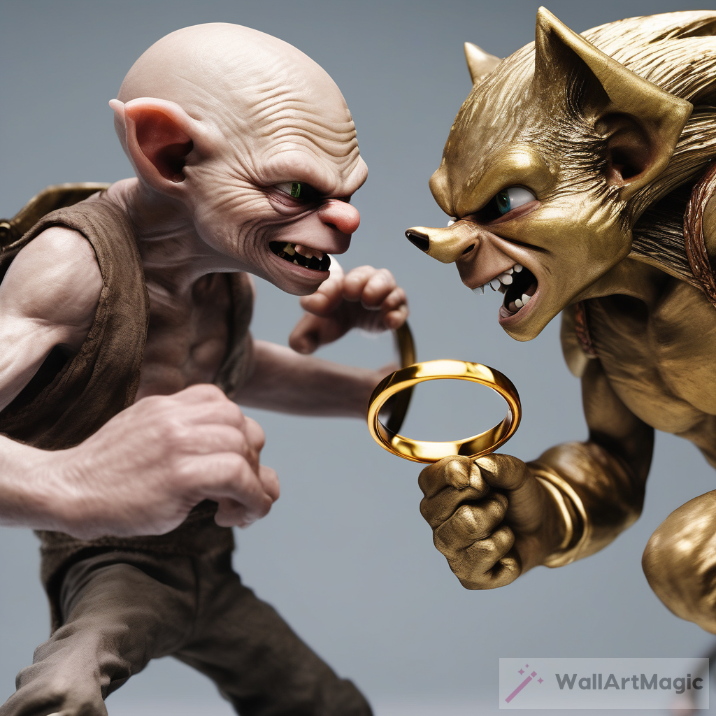 Golum vs Sonic the Hedgehog: The Ultimate Battle for the Gold Ring