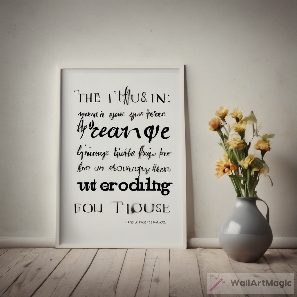 Decorate Your Walls with Inspiring Quotes