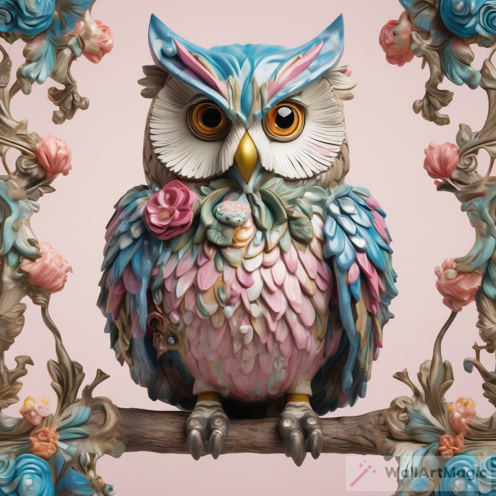 Sculpted Beauty: An Åland Islands-Inspired Female Owl Character