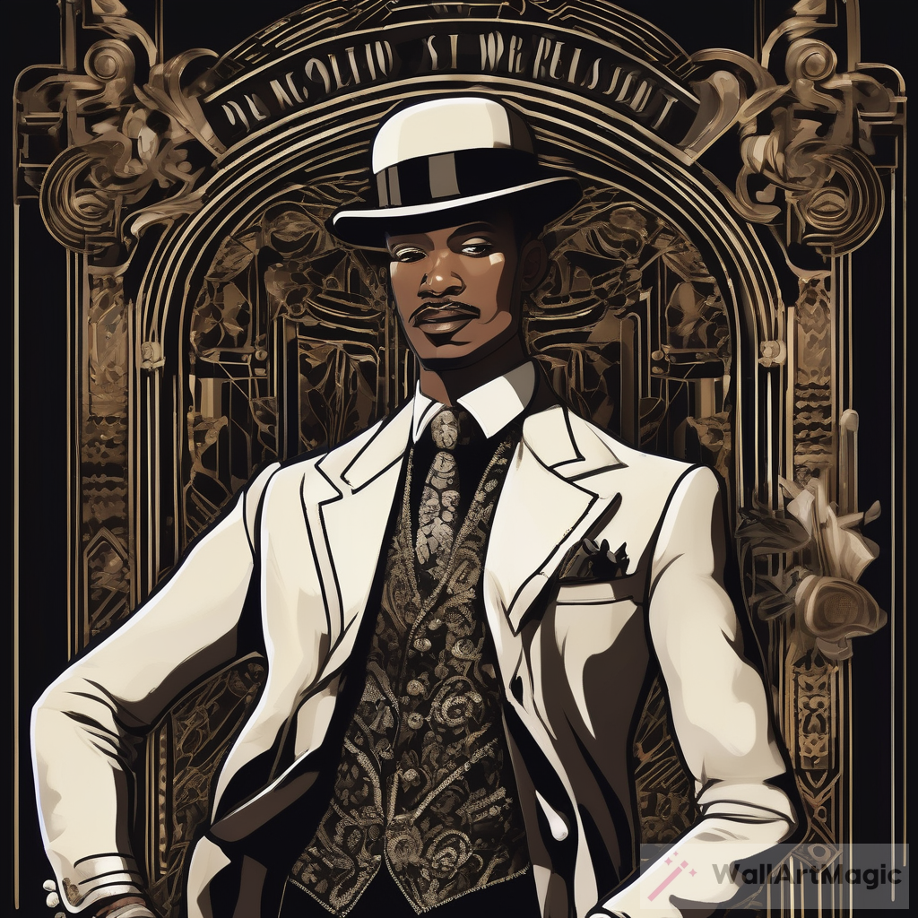 Swinging to the Rhythm: Roaring Twenties-Inspired Male Jazz Musician in Hyper-Realistic Style