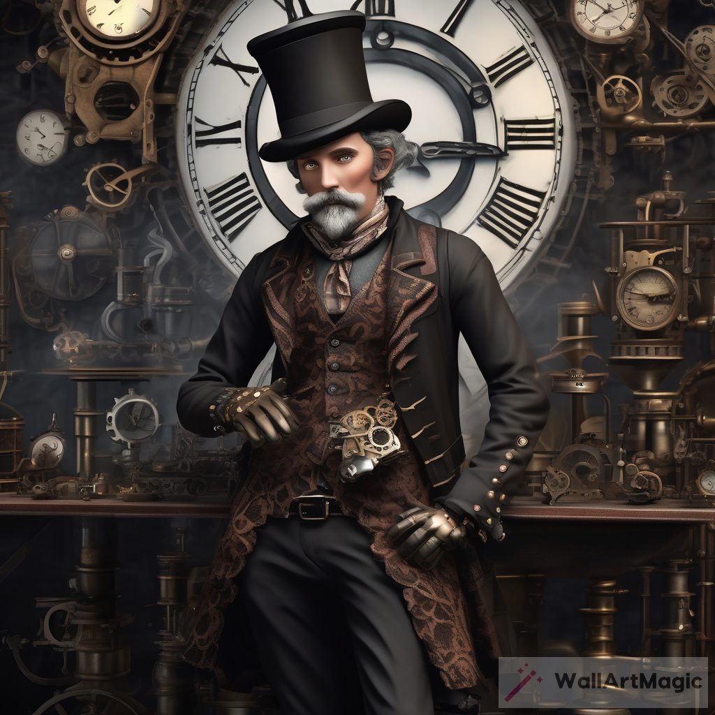 The Time Inventor: A Victorian England-inspired Male Inventor Character
