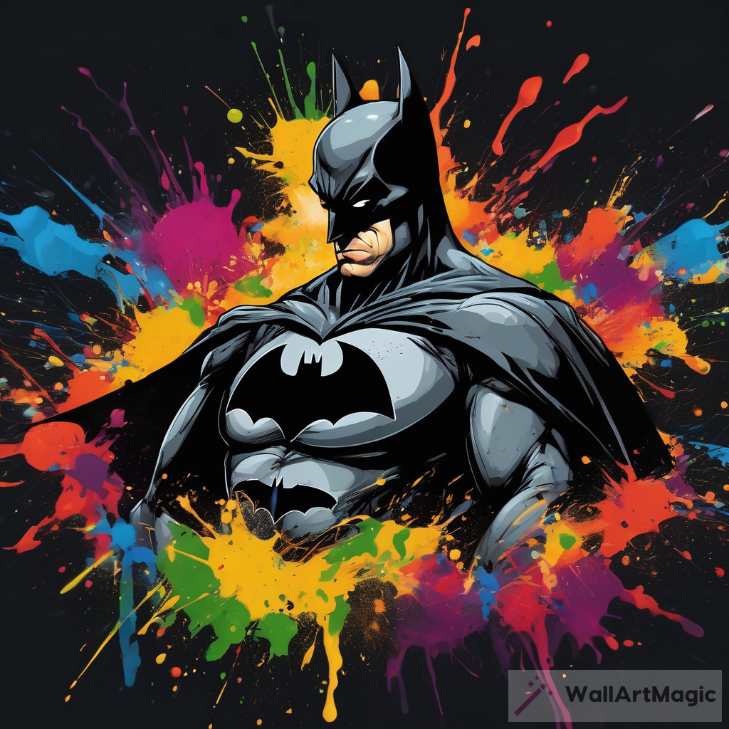 Graffiti Style: Batman in HDR 8K - Explosive Paint Explosion