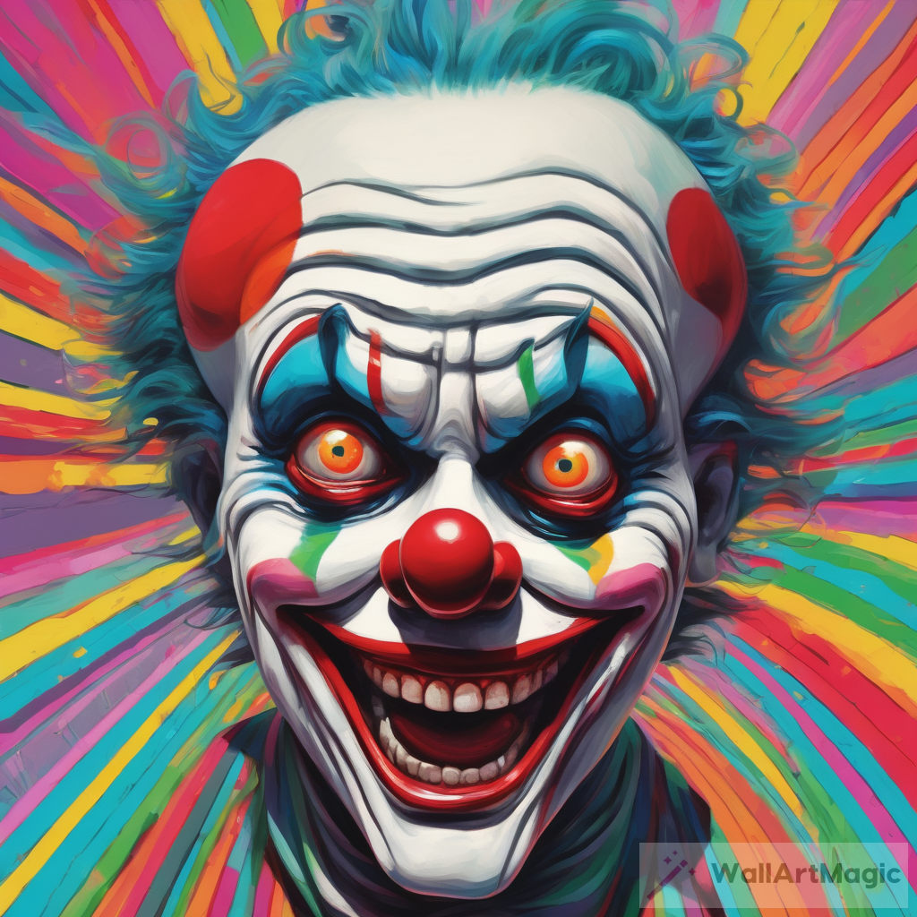 The Hypnotic Stare of the Creepy Psychedelic Clown