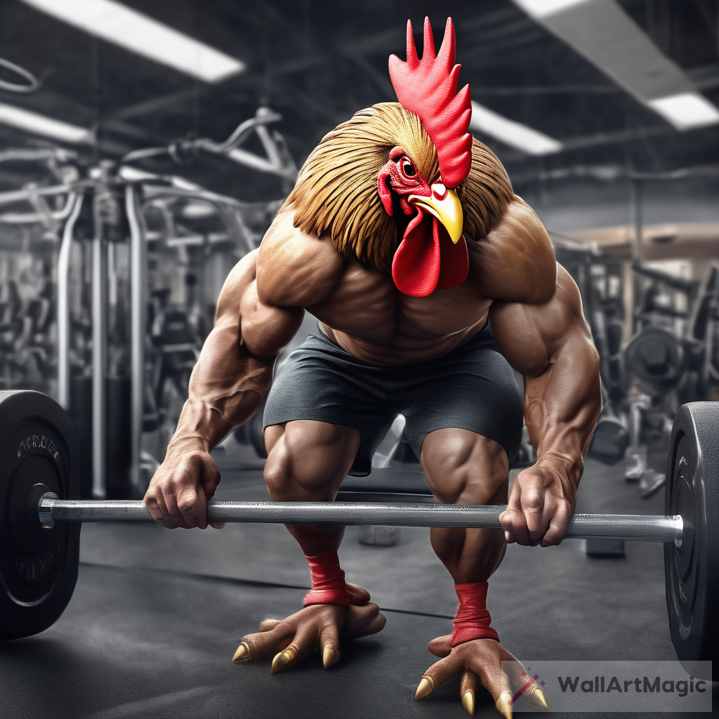 Muscular Rooster: The Ultimate Gym Enthusiast