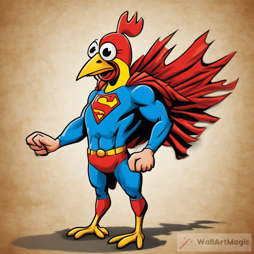 Superman Chicken: The Cartoon Hero with a Creative Background
