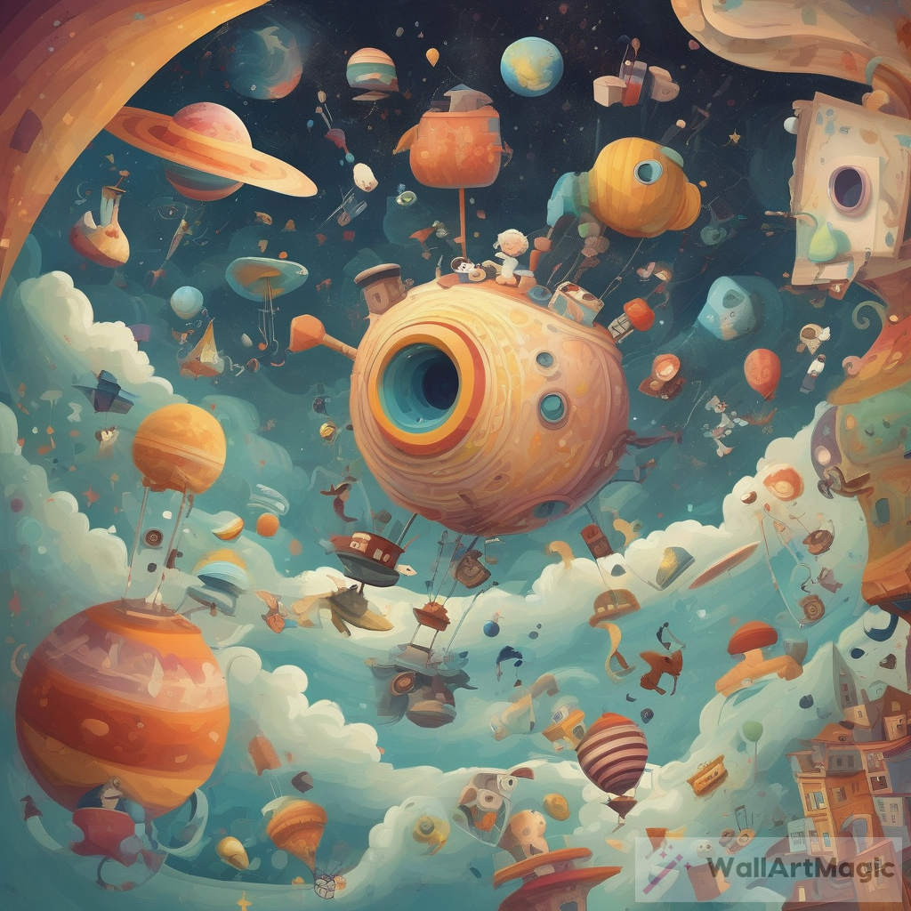 Topsy-Turvy Universe: Whimsical and Surreal Art in a Reversed Gravity World