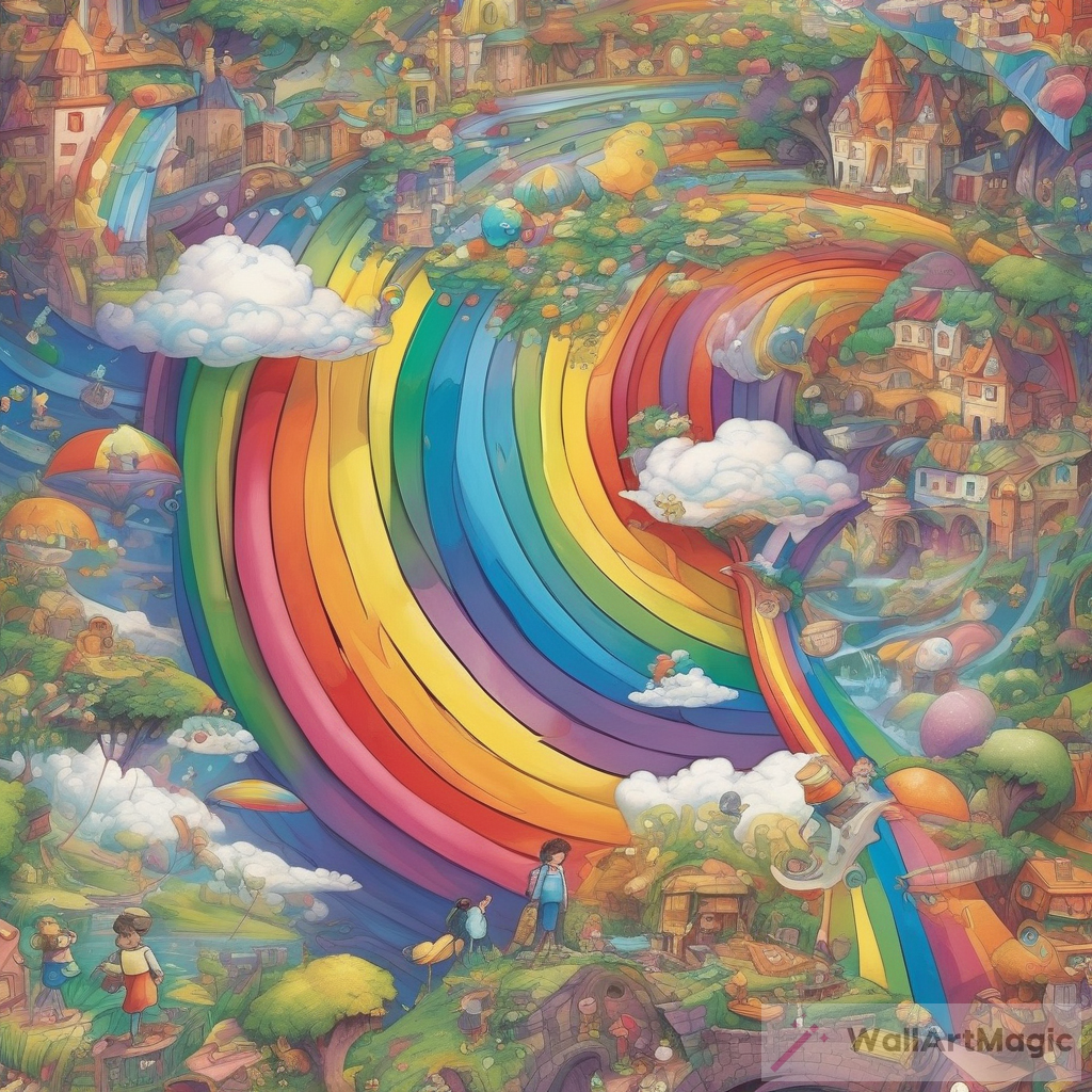 Colors of Illusion: Captivating Adventure of a Timid Dreamer and a Mischievous Rainbow