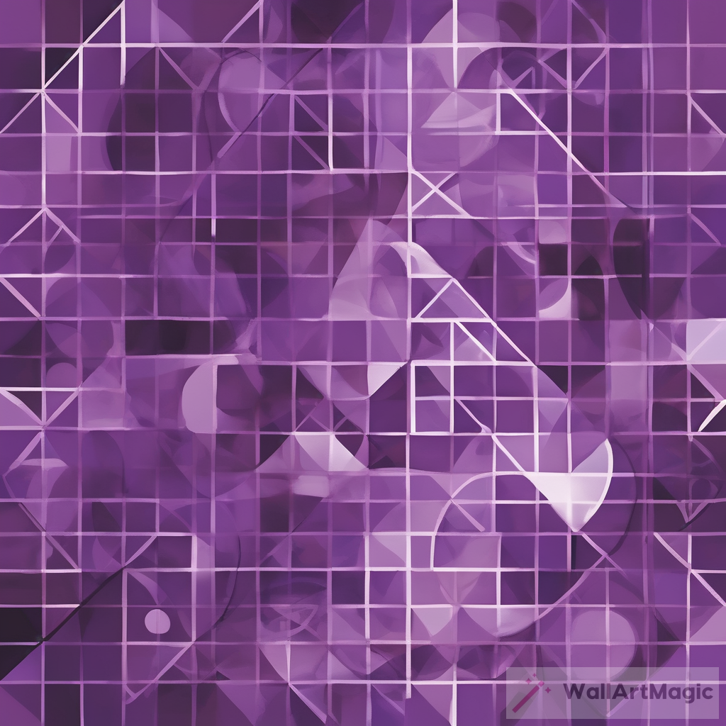 Exploring Self-Discovery Through Purple Hues and Geometric Shapes