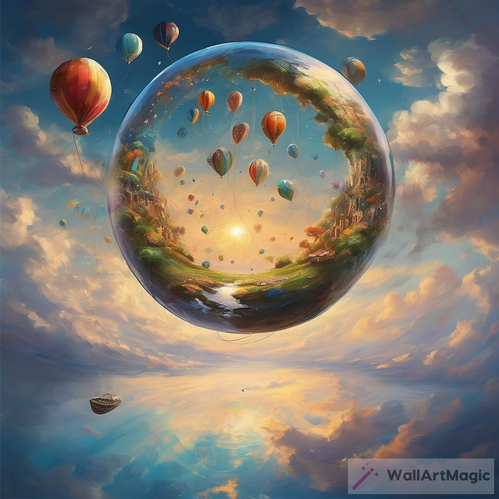 Imagining the Enchanting Experience of Floating Freely Through the Sky | AI Art