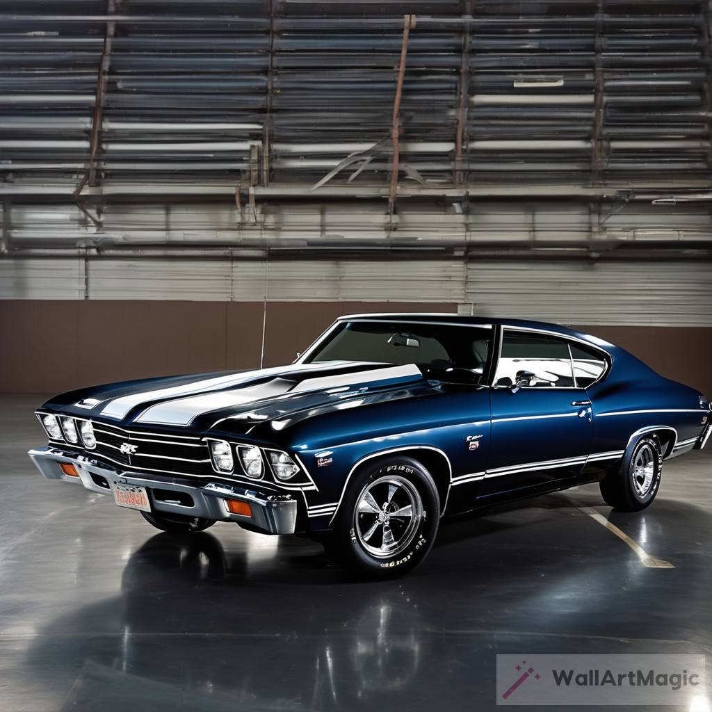Light Navy and Blue 1969 Chevrolet Chevelle: A Clean and Streamlined Classic Car