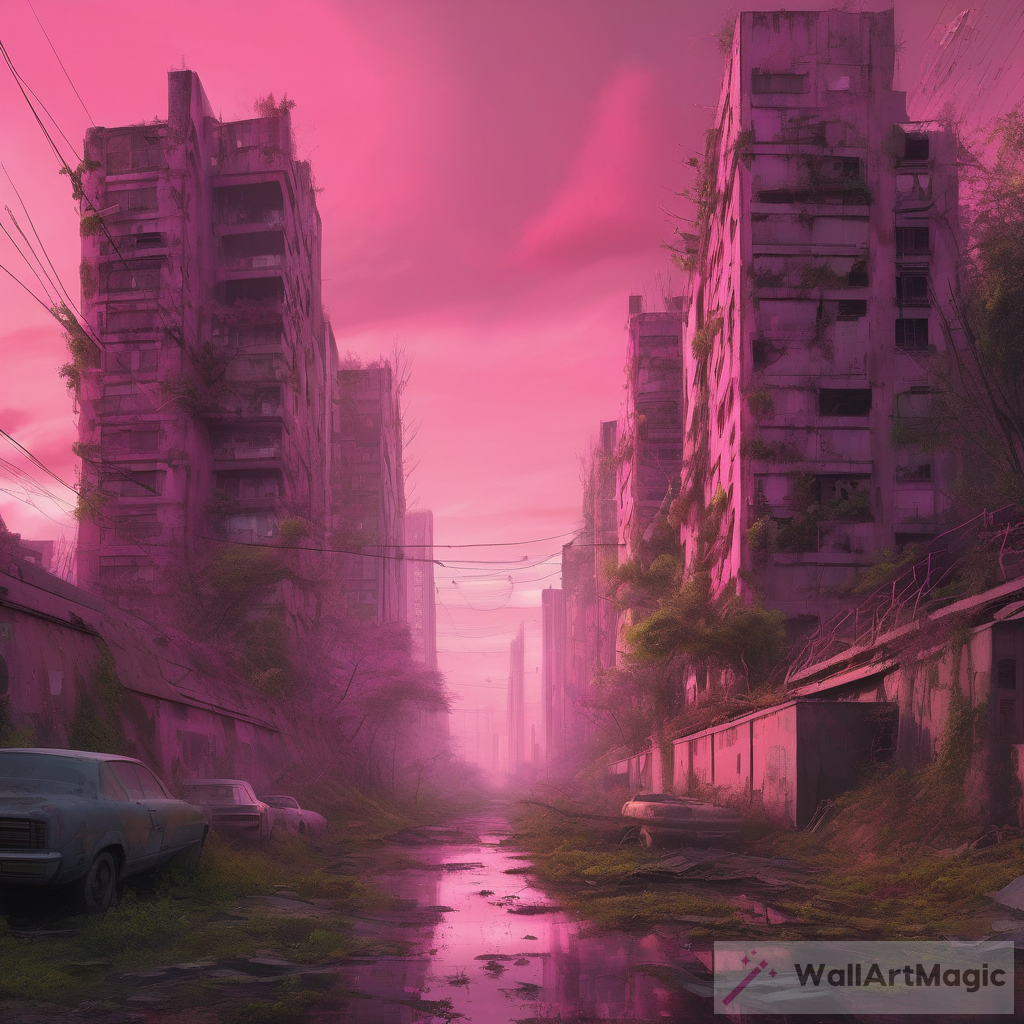 The Pink Sky: When Nature Reclaims the Dystopian Cityscape