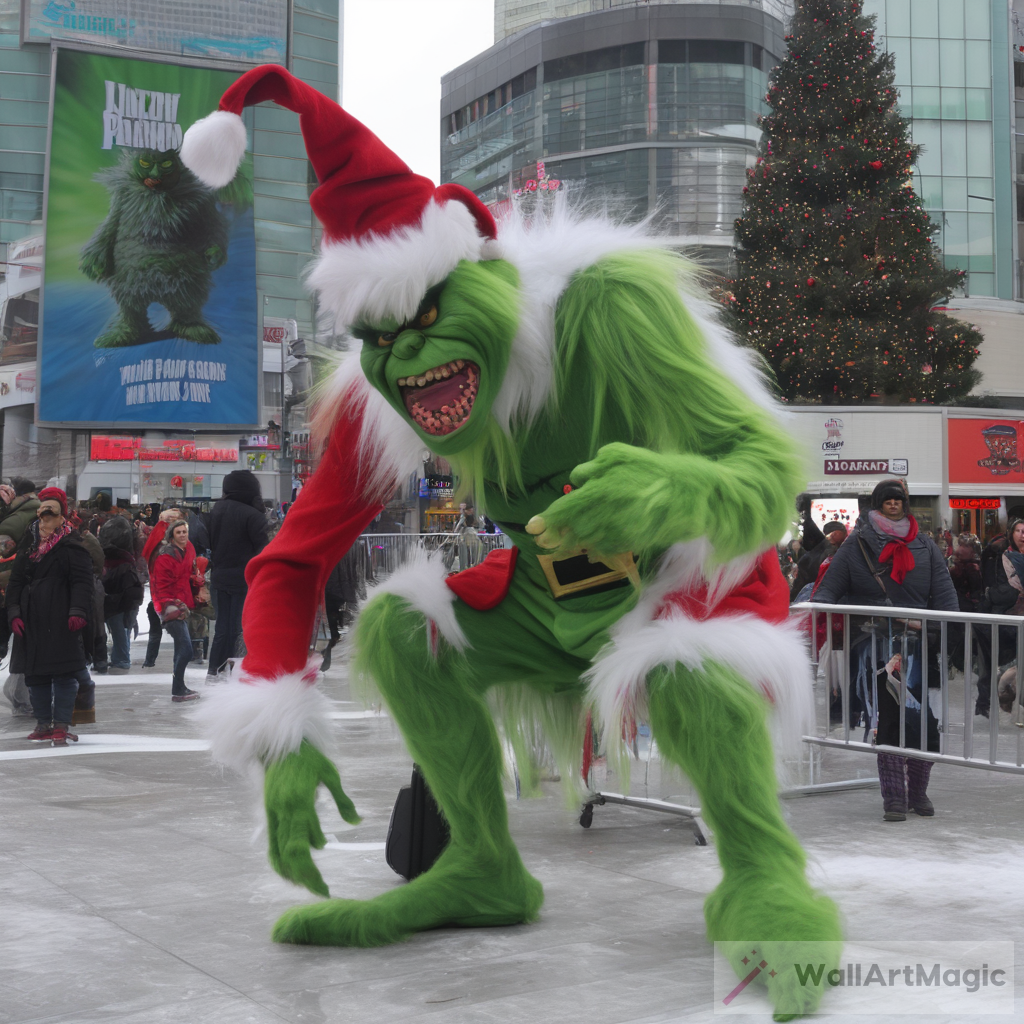 The Giant Monstrous Grinch: Wreaking Havoc in Dundas Square