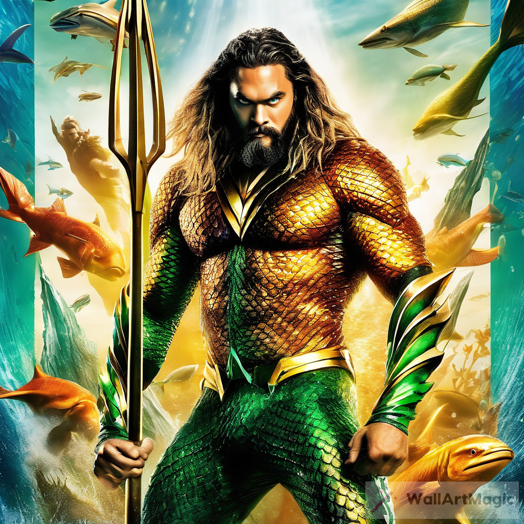 Create an Eye-Catching Movie Poster for 'Aquaman and the Lost Kingdom'