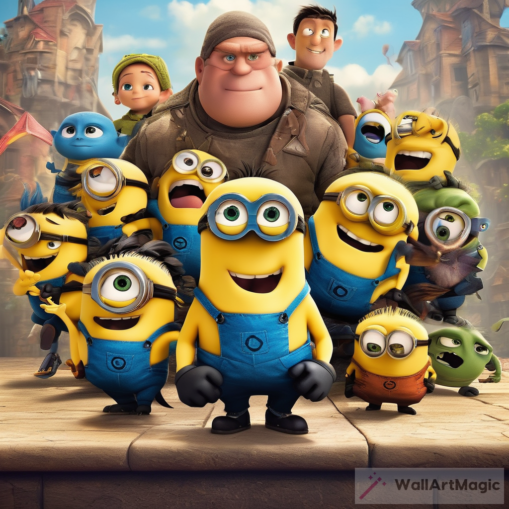 Dragons and Minions: A Captivating 3D Pixar Movie Poster