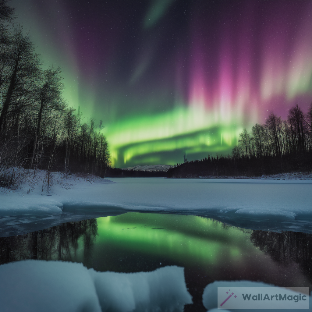 Capturing the Magic: A Realistic Display of the Northern Lights