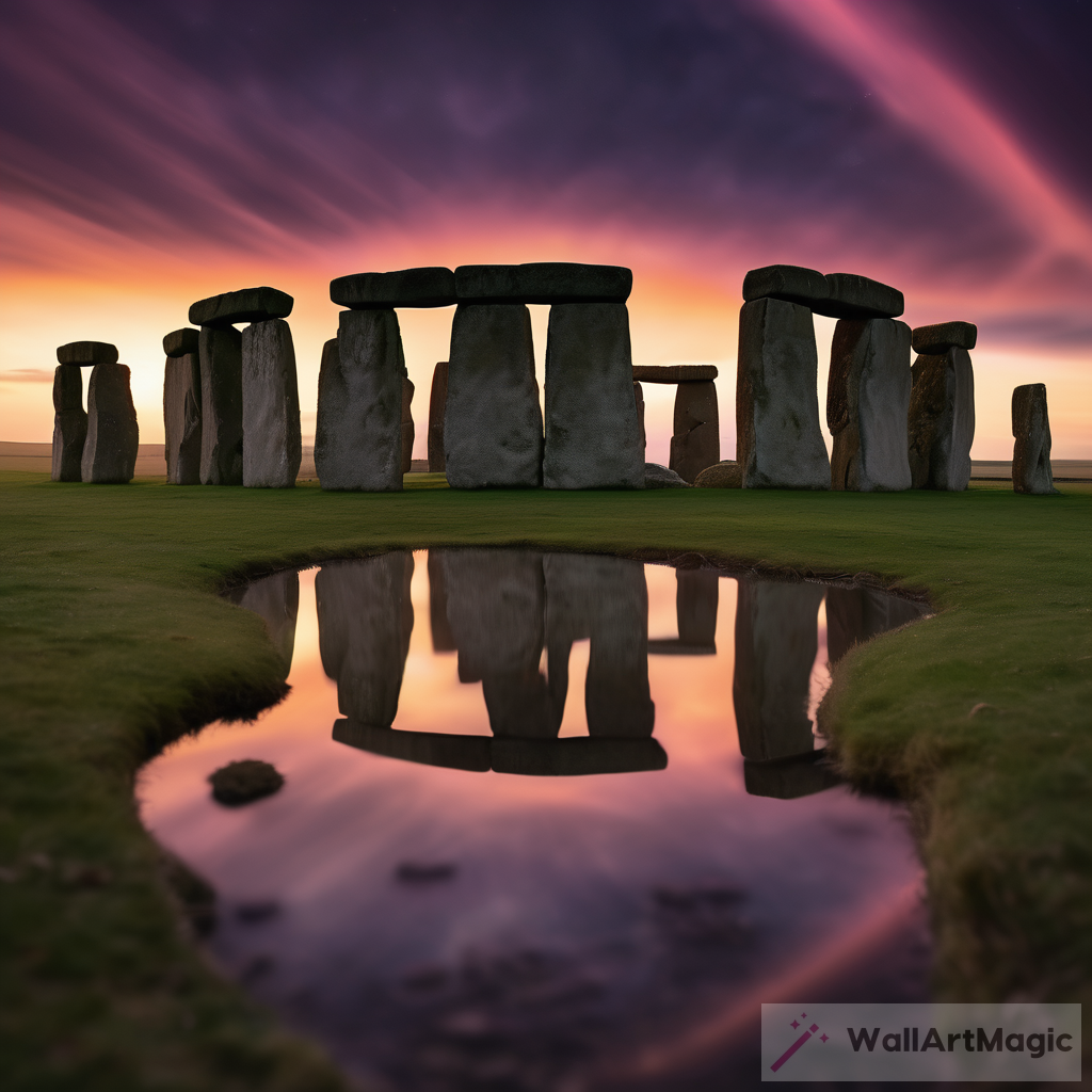 Swirling Time Portals: A Vision of Ancient Mystery and Eternity
