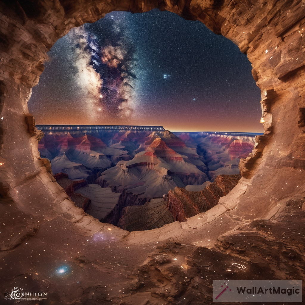 Capturing the Majestic Grand Canyon: A Swirling Outer Space Portal