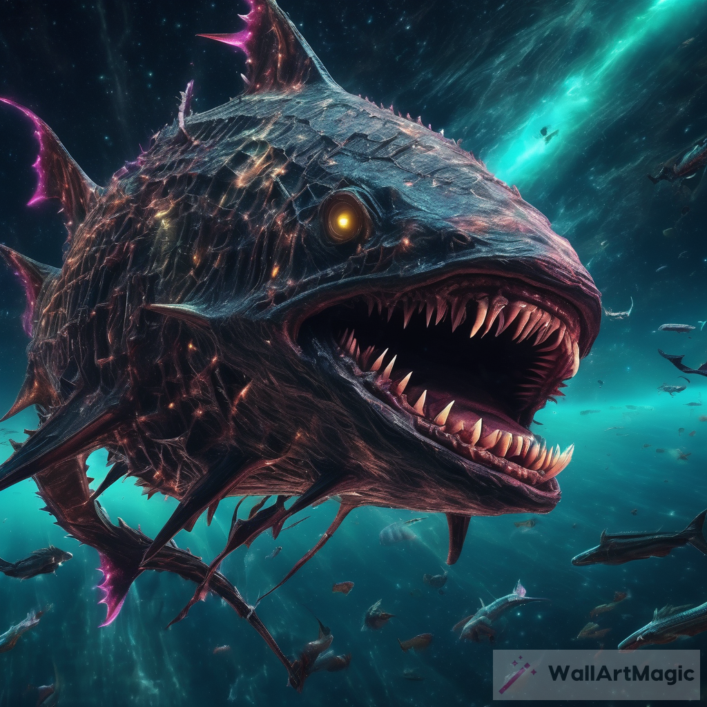 The Terrifying Gargantuan Interdimensional Neon Plasma Space Angler Fish Shark Leviathan