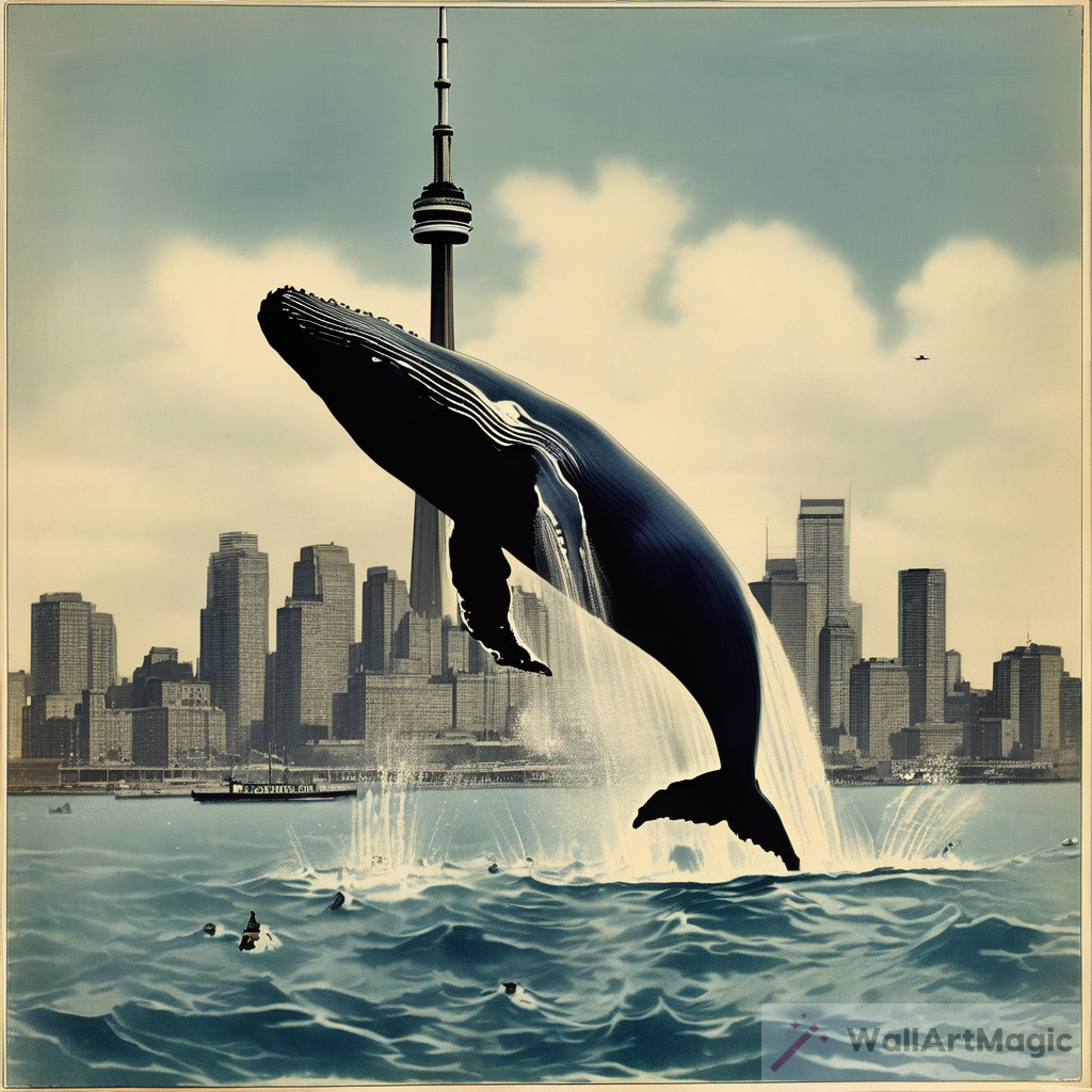 Whale Splashing in Front of CN Tower: A Historic Encounter