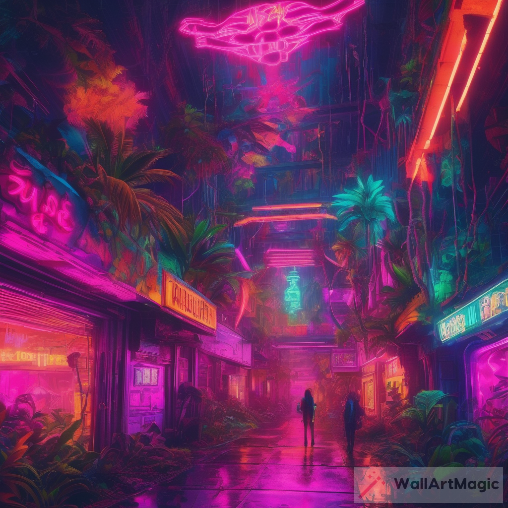 Discovering the Enchantment of a Neon Jungle - Art Exploration