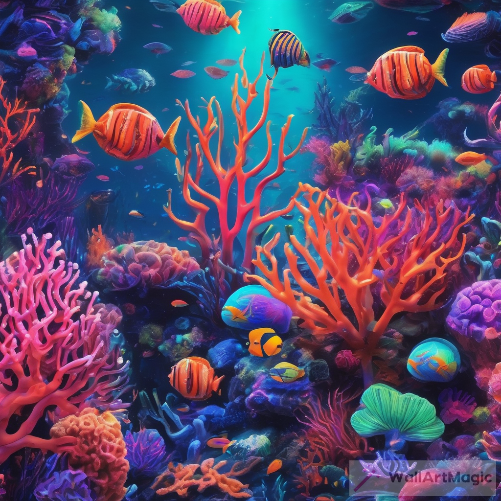 Discover the Enchanting Beauty of a Neon-lit Coral Reef