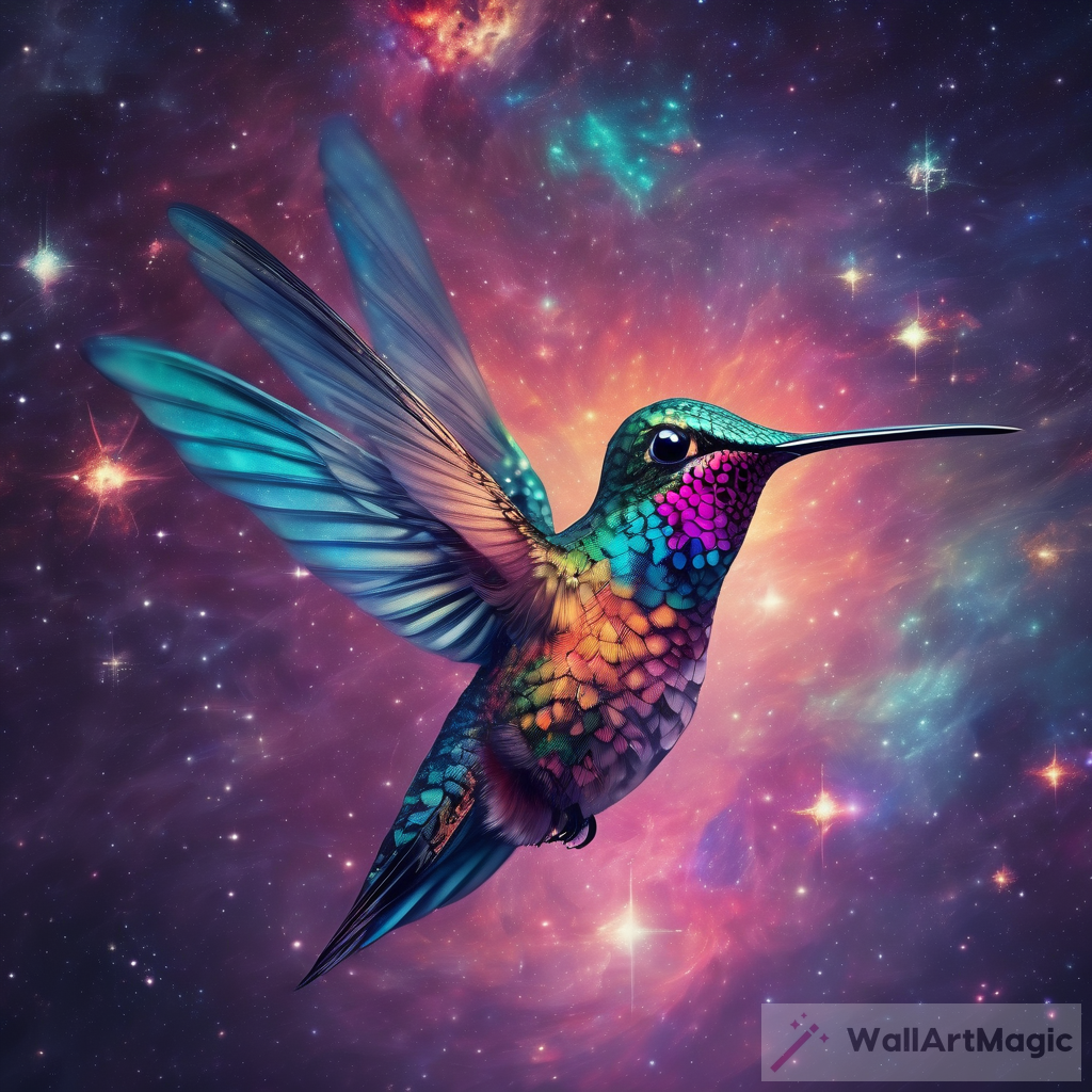 The Enchanting Fusion of a Hummingbird and a Galaxy