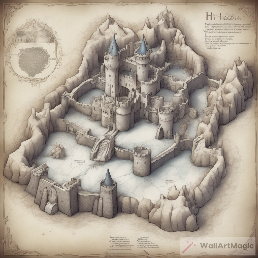 Exploring the Enchanting Ice Castle: A Map from Above