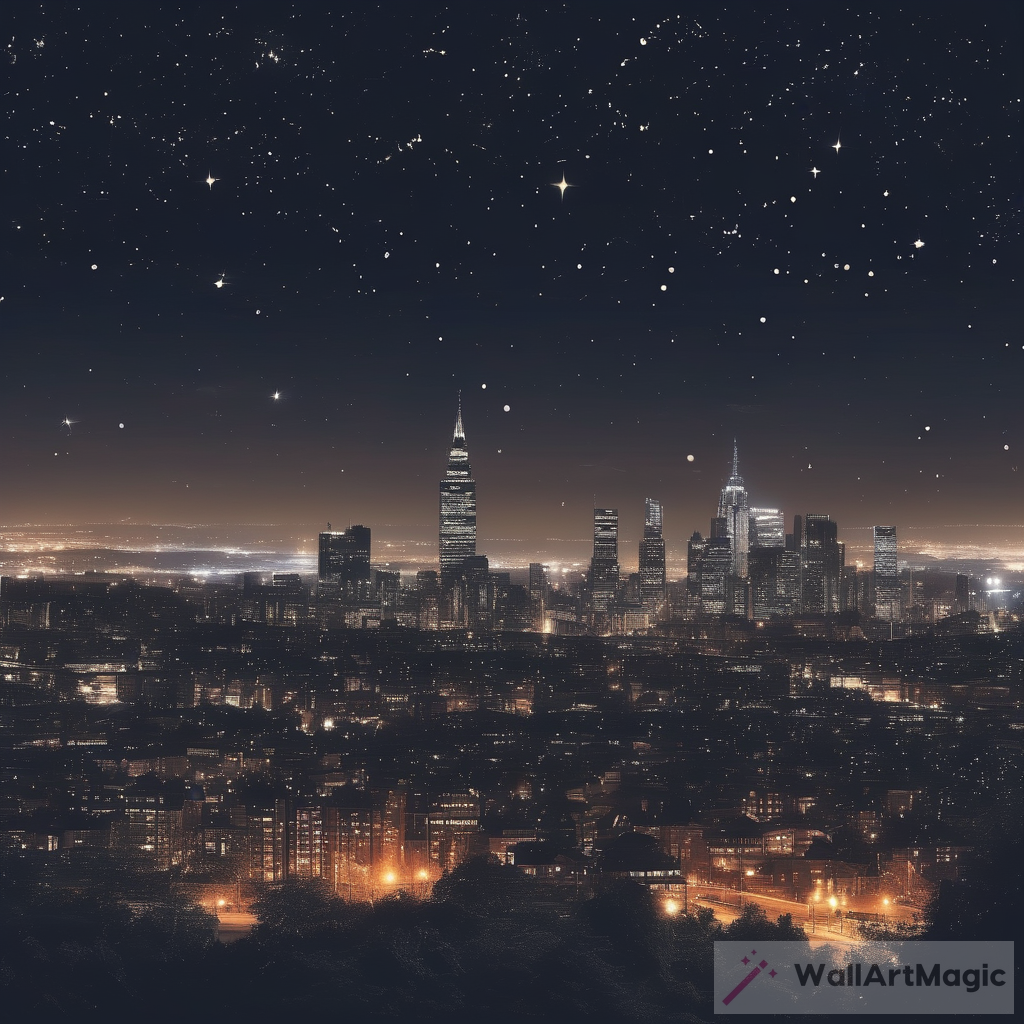Captivating Night Skyline: A Stunning Showcase of Urban Beauty