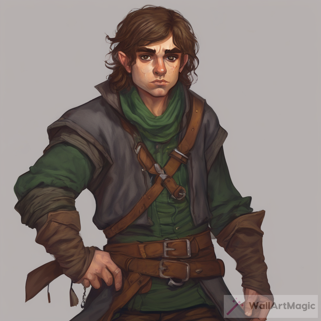 The Art of an Angsty Halfling Rogue in His Early 20s