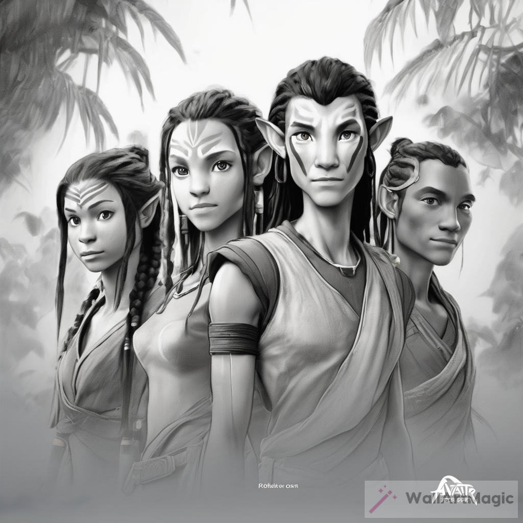 Exploring the World of Pencil Semi Realistic Art in Avatar: The Last Airbender Characters