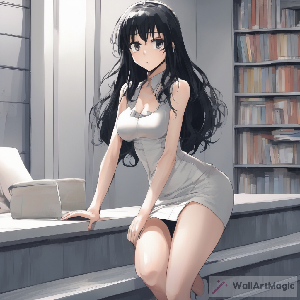 The Enigmatic Beauty of a Tall, Pale, Long Black-Haired Anime Girl