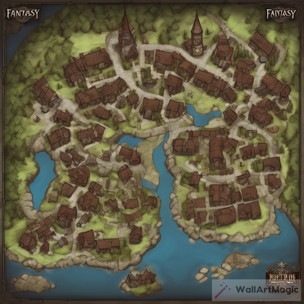 Exploring the Enchanting Fantasy Town Map