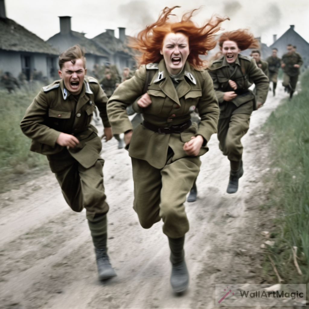 Chasing a Red-Haired Girl: An Intense Moment in 1944 Germany