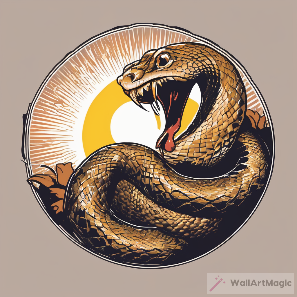 The Majestic Battle: A Snake's Attempt to Bite the Sun