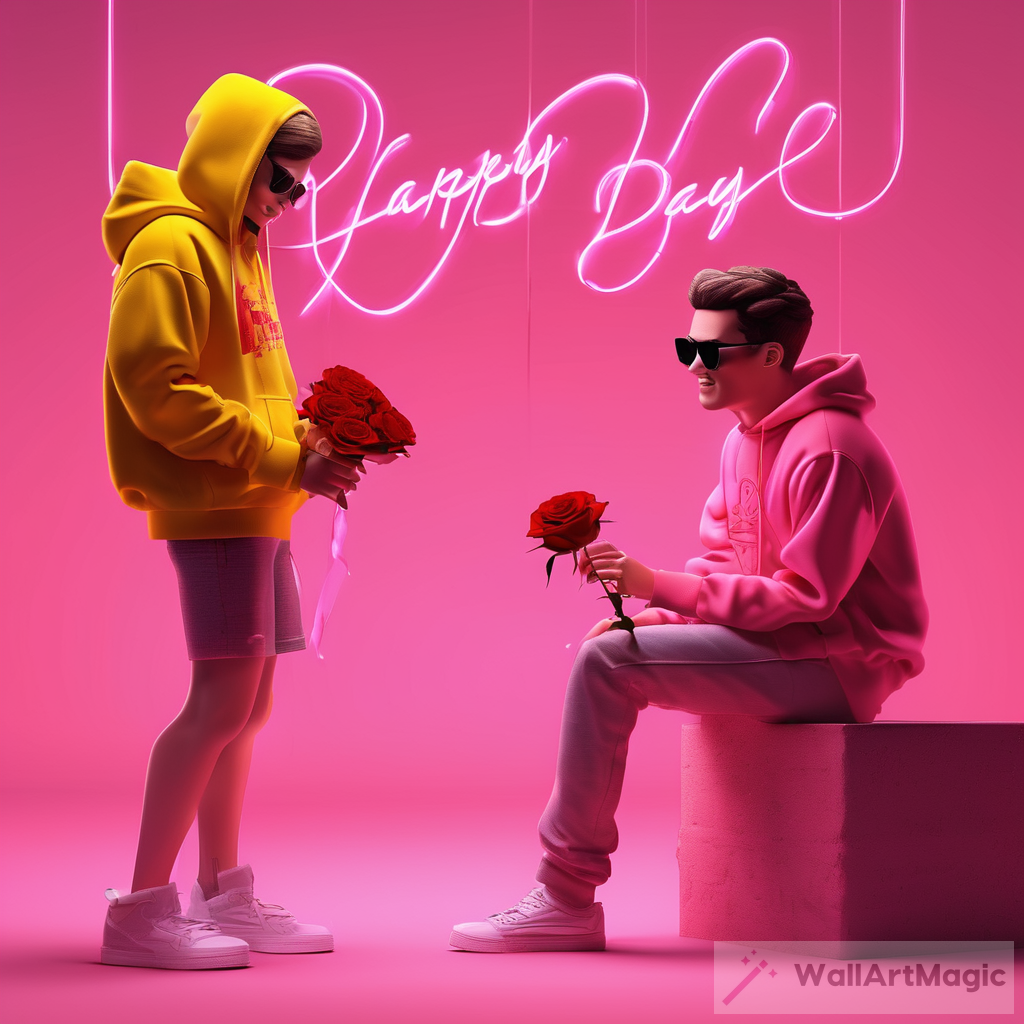 Realistic 3D Illusion Art: Pink Hoodie Proposal