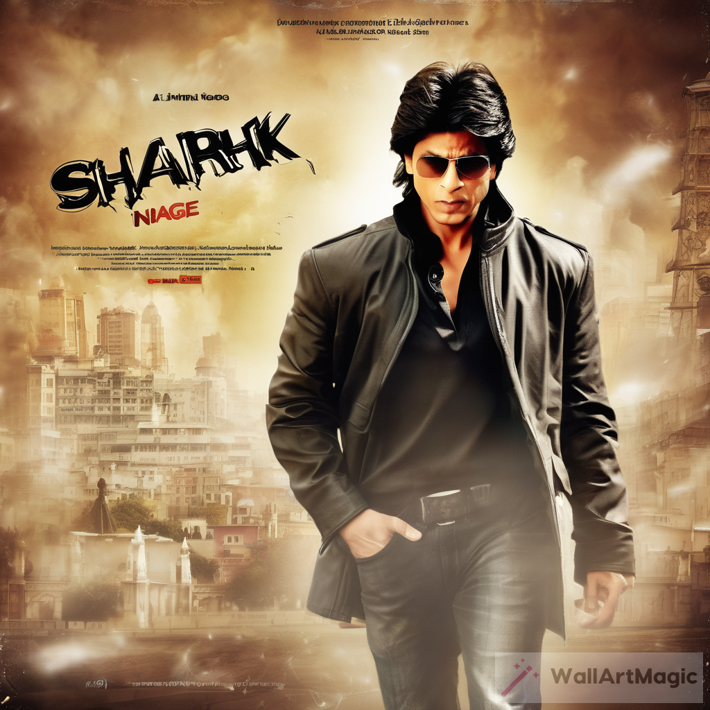 Exploring the Iconic Film Shahrukh Khan Poster Background Image