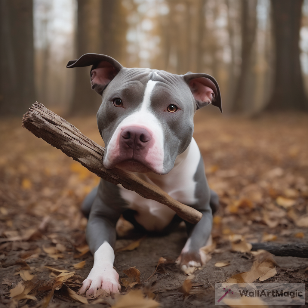 The Enchanting Tale of a Pitbull and His Trusty Stick