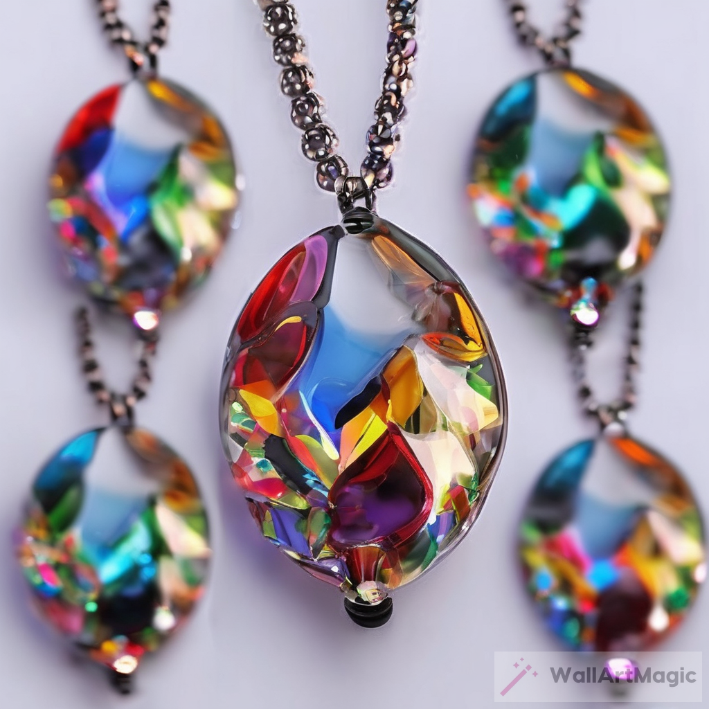 Exploring the Mesmerizing World of an Animated Glass Colorful Necklace