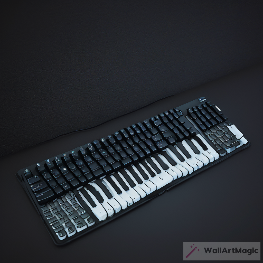 Exploring the Artistic Potential of a Computer Keyboard in Dark Surroundings