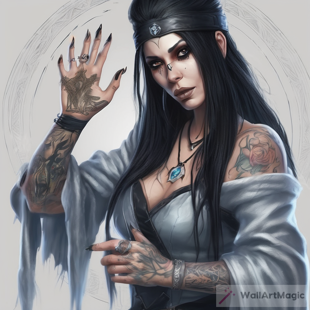 The Mysterious Ice Witch: Unleashing Magic Through Her Tattoo Sleeve