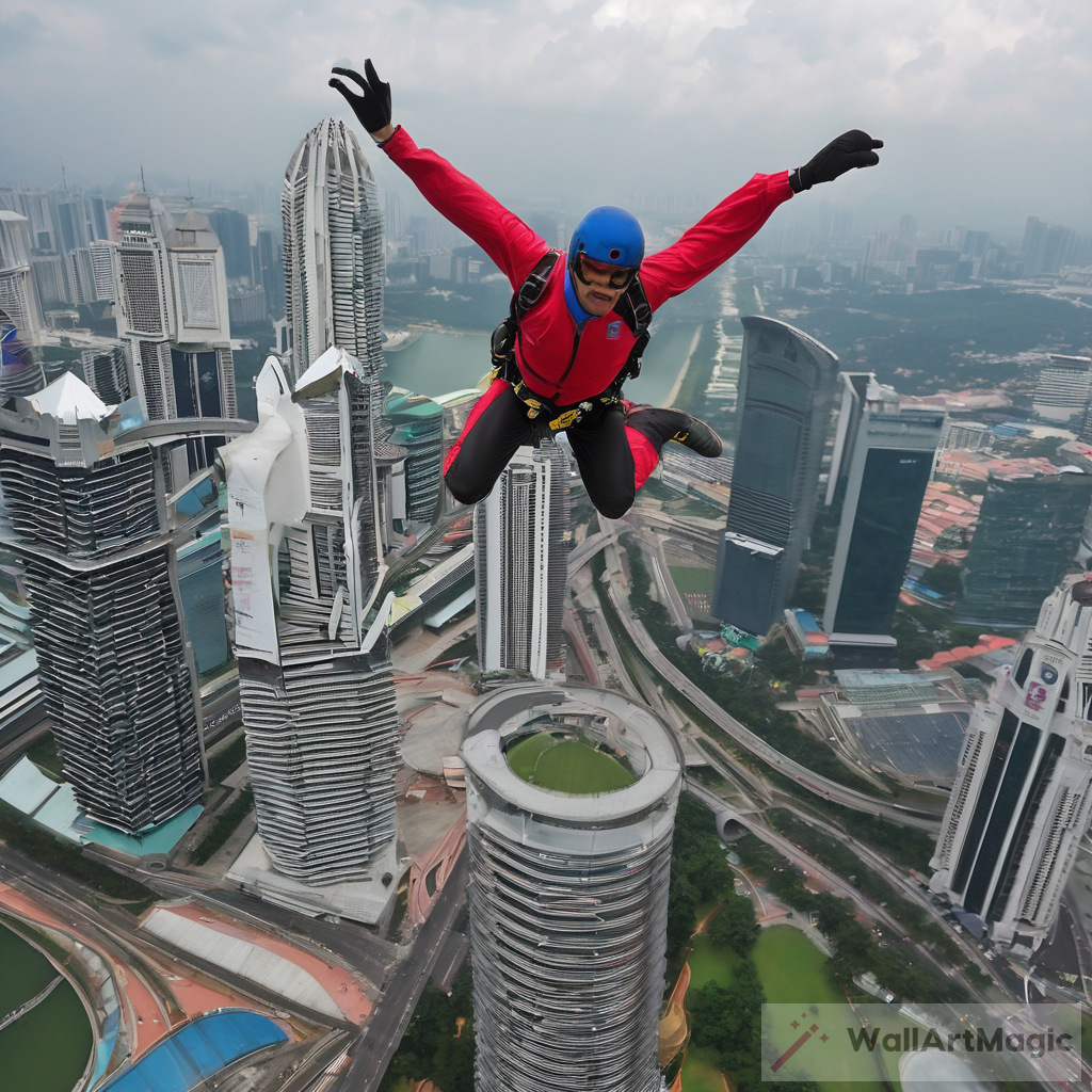 The Thrill of KLCC Base Jumping