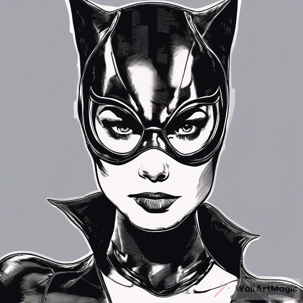 The Mysterious World of Tylko Maska Catwoman Logo | WallArtMagic