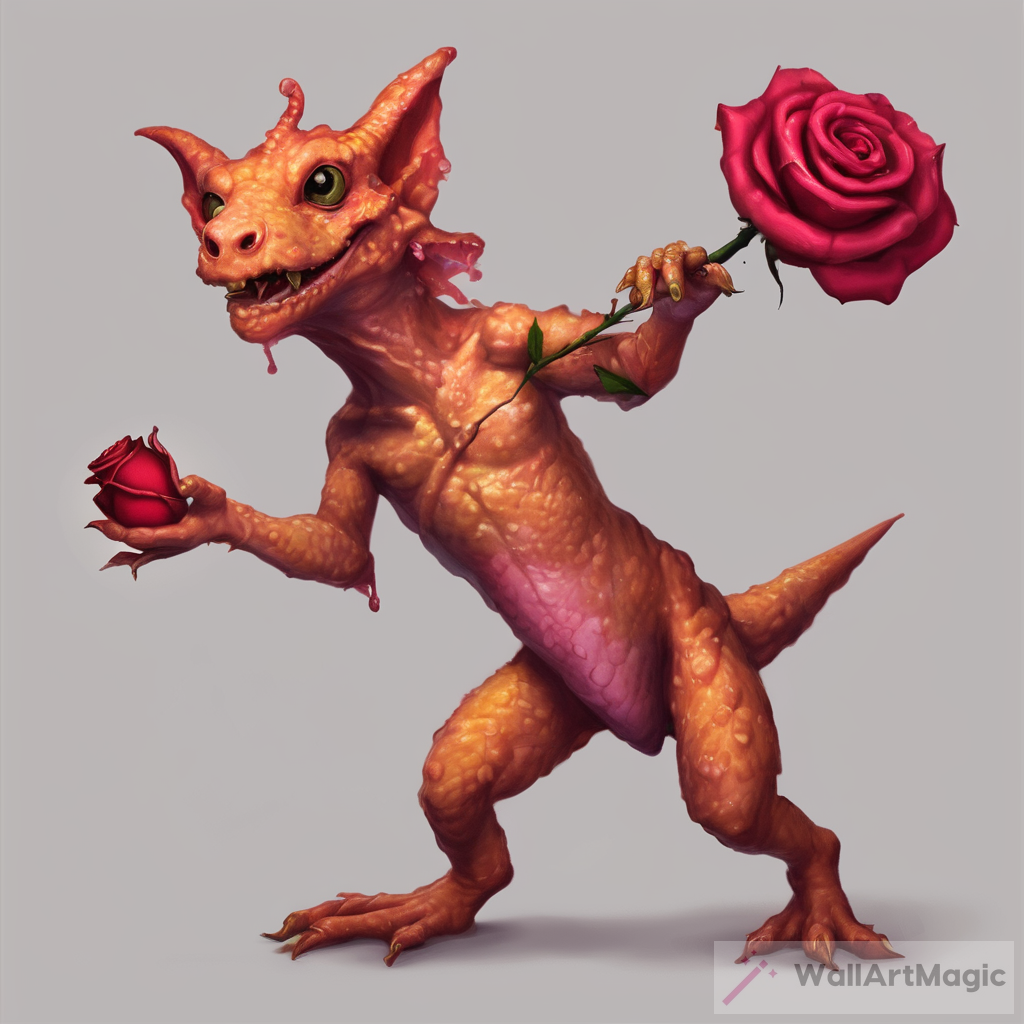 The Mysterious Beauty of the Ginger Kobold with Rose